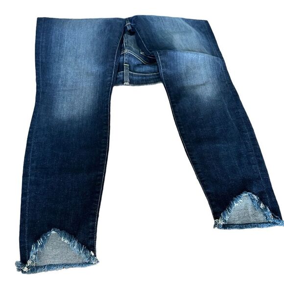 NWT 7 For All Man Kind Women’s Plus Size  “Ankle Gwenevere” Blue Jeans Size 33” - Picture 8 of 12